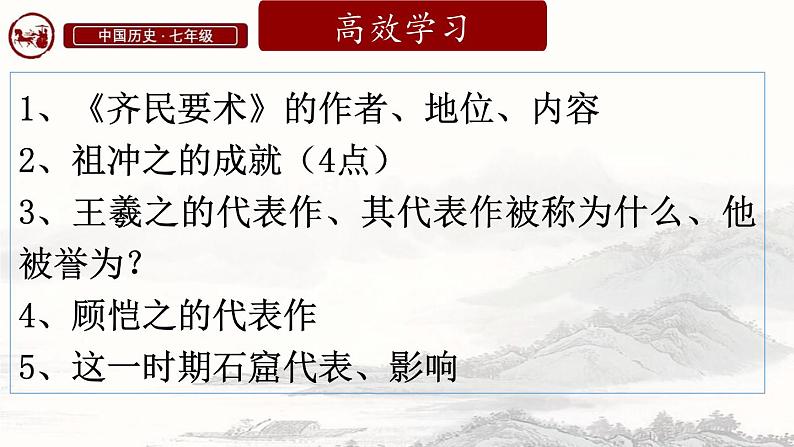 统编版七年级历史上册第20课《三国两晋南北朝时期的科技与文化》课件第3页