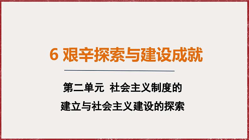 2.6 艰辛探索与建设成就 课件 2024-2025学年统编版八年级历史下册第1页