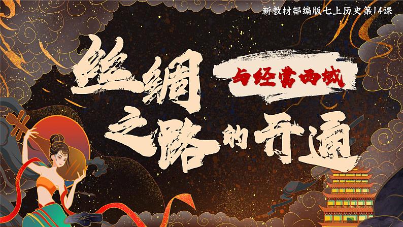 部编版历史课件新教材七上第14课丝绸之路的开通与经营西域第2页