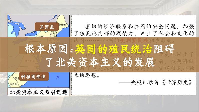 部编版历史九年级上册第六单元第十八课美国的独立【课件】第7页