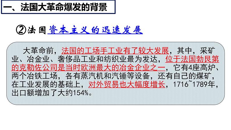 部编版历史九年级上册第六单元 第十九课法国大革命和拿破仑帝国【课件】第4页