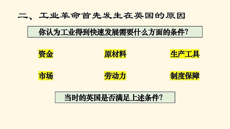 部编版历史九年级上册第七单元 第二十课第一次工业革命【课件】第5页