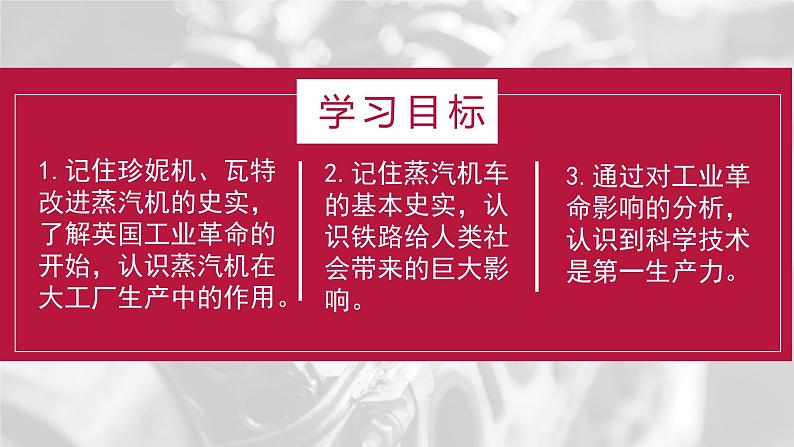 部编版历史九年级上册第七单元 第二十课第一次工业革命【课件】第3页