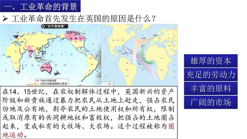 部编版历史九年级上册第七单元 第二十课第一次工业革命【课件】第5页