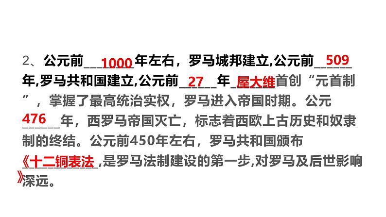 部编版历史九年级上册重点知识识记清单【课件】第7页