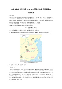 山东省临沂市兰山区2024-2025学年七年级(上)期中历史试卷（解析版）