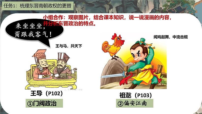 部编 2024版历史七年级上册第18课东晋南朝政治和江南地区开发【课件】第5页