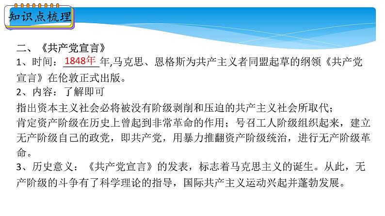 新课堂探索课件  部编版历史9年级上册 第21课 马克思主义的诞生和国际工人运动的兴起第5页