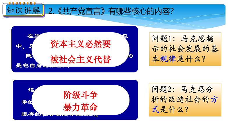 新课堂探索课件  部编版历史9年级上册 第21课 马克思主义的诞生和国际工人运动的兴起第8页