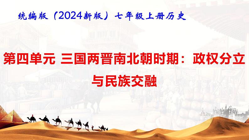 统编版（2024新版）七年级上册历史第四单元 三国两晋南北朝时期：政权分立与民族交融 复习课件第1页