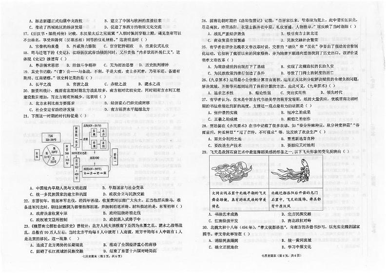 广东省汕头市潮南区陈店公办八校2024-2025学年七年级上学期12月期末历史试题第2页