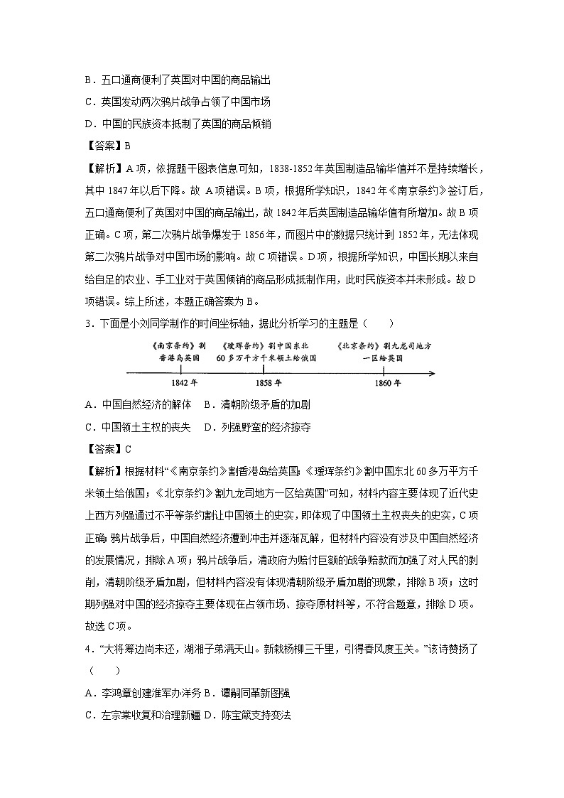 湖南省长沙市2024-2025学年八年级（上）期末模拟卷历史试卷（解析版）第2页
