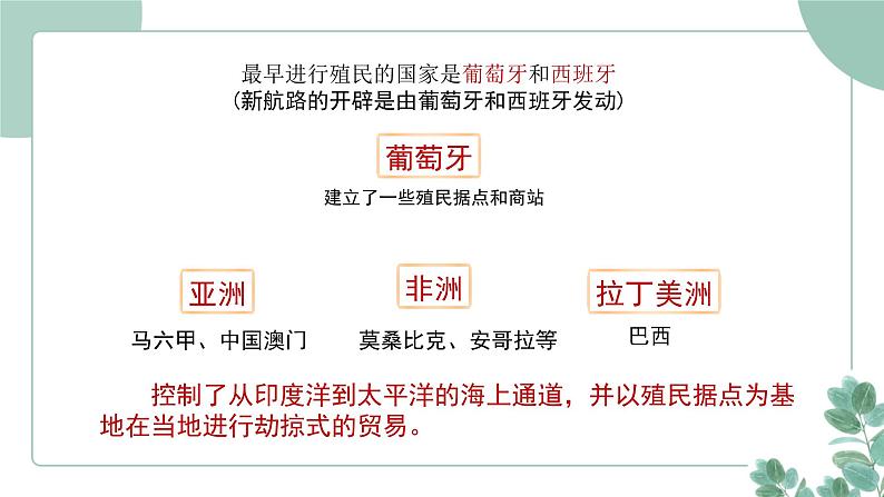 部编版历史九年级上册 16.早期殖民掠夺课件第4页