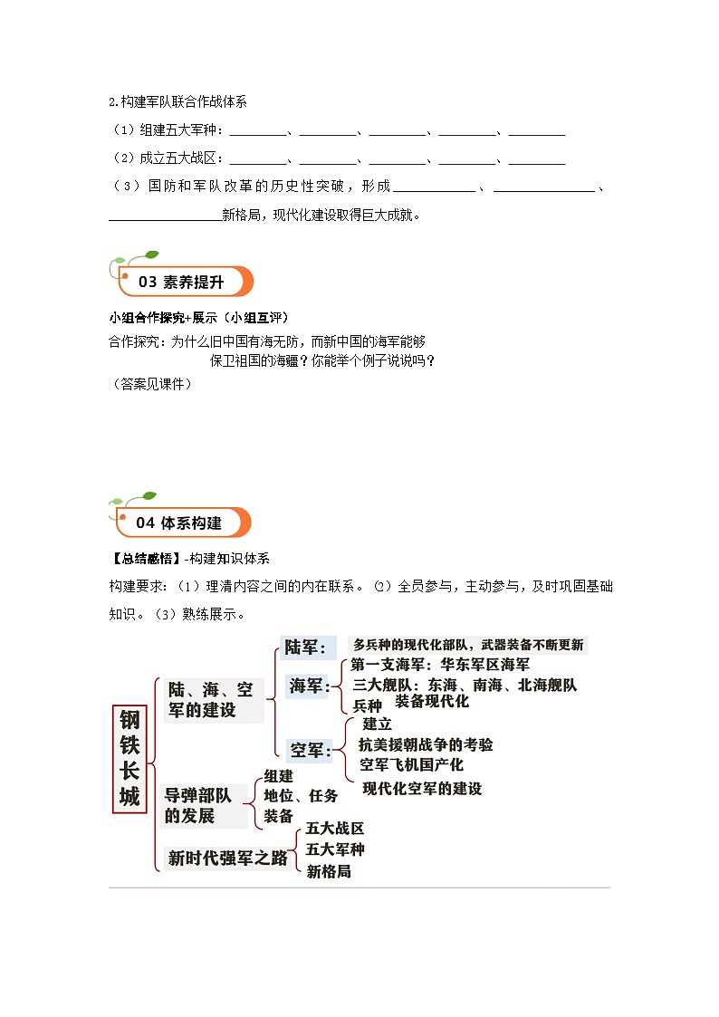 第15课 钢铁长城（精品学案）-【情境式课堂】八年级历史下册教学课件与学案（部编版）1第2页