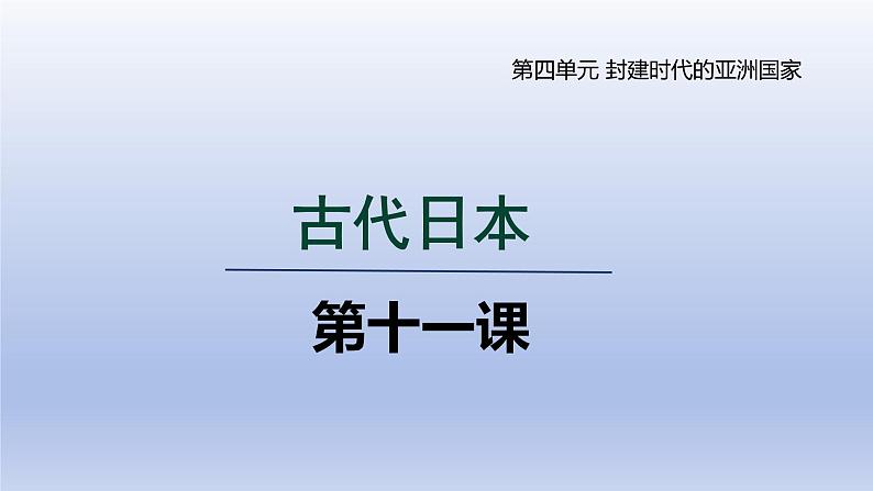 2024九年级历史上册第四单元封建时代的亚洲国家第11课古代日本课件（人教版）第3页