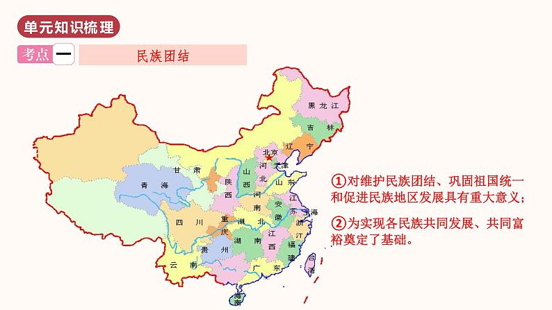 第四单元  民族团结与祖国统一（单元复习）第4页