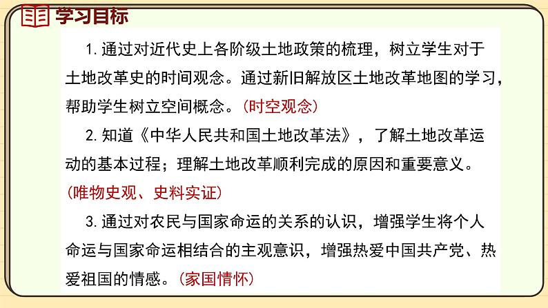 第3课 土地改革（课件）2024-2025学年度统编版历史八年级下册第3页