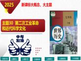 主题30  第二次工业革命和近代科学文化（课件）-【备考2025】中考历史二轮新课标、大概念、大主题