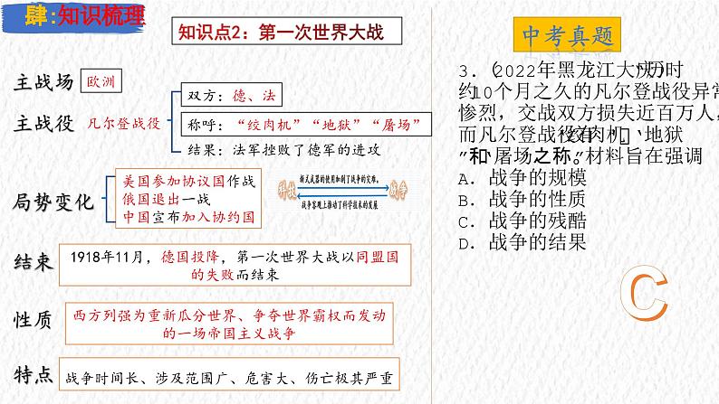 主题31  第一次世界大战和战后初期的世界（课件）-【备考2025】中考历史二轮新课标、大概念、大主题第8页