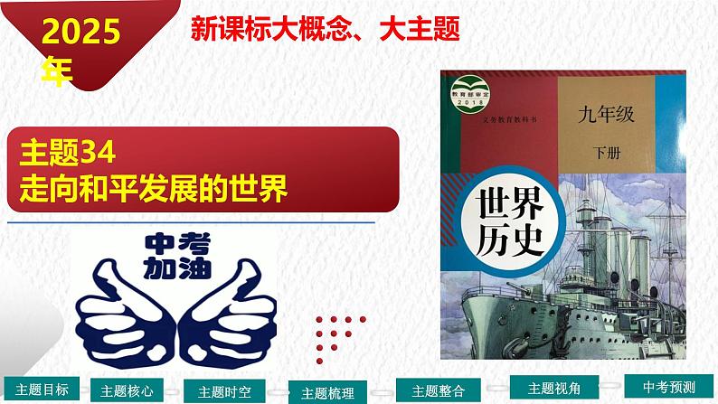 主题34  走向和平发展的世界（课件）-【备考2025】中考历史二轮新课标、大概念、大主题第2页