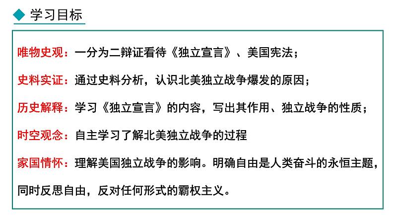 人教版（2024）九年级历史上册第18课美国的独立ppt课件第3页