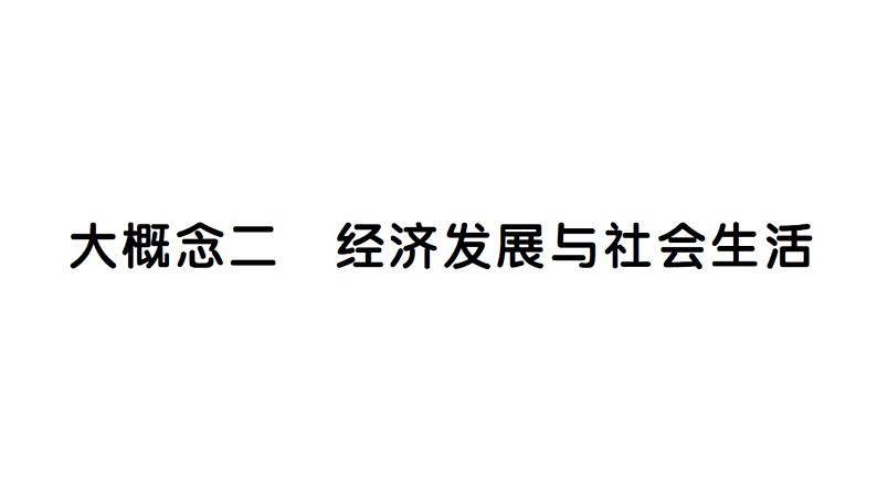 初中历史新人教版七年级下册期末大概念二 经济发展与社会生活作业课件2025春第1页