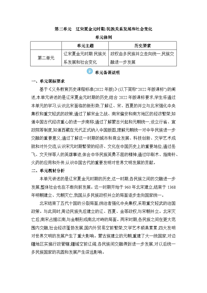 01  第2单元 辽宋夏金元时期第1页