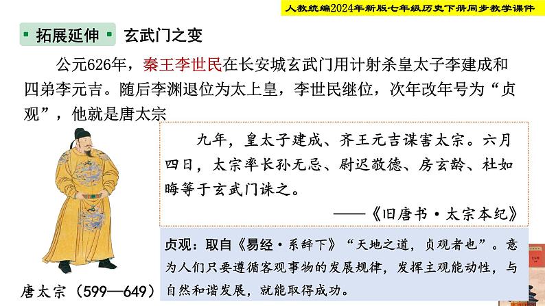 人教统编2024年版七年级历史下册第2课  唐朝建立与“贞观之治”【境教学课件】第6页