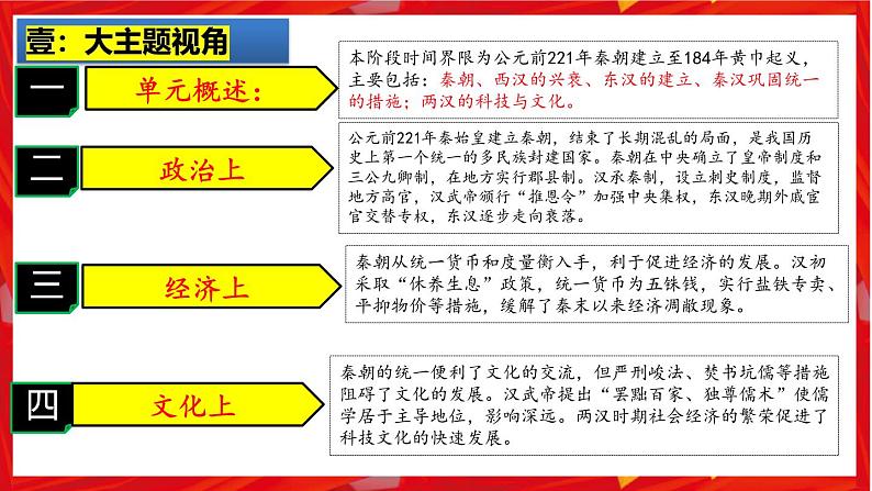 2025中考历史一轮复习：主题03   秦汉时期：统一多民族国家的建立和巩固 课件（核心素养+跨学科融合）第2页