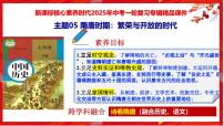 2025中考历史一轮复习：主题05 隋唐时期：繁荣与开放的时代 课件（核心素养+跨学科融合）