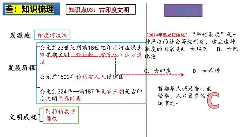 2025中考历史一轮复习：主题22 古代亚非文明 课件（核心素养时代）第6页