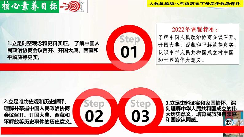 【新课标•新理念】人教部编版八年级历史下册第1课  中华人民共和国成立（同步课件）第2页