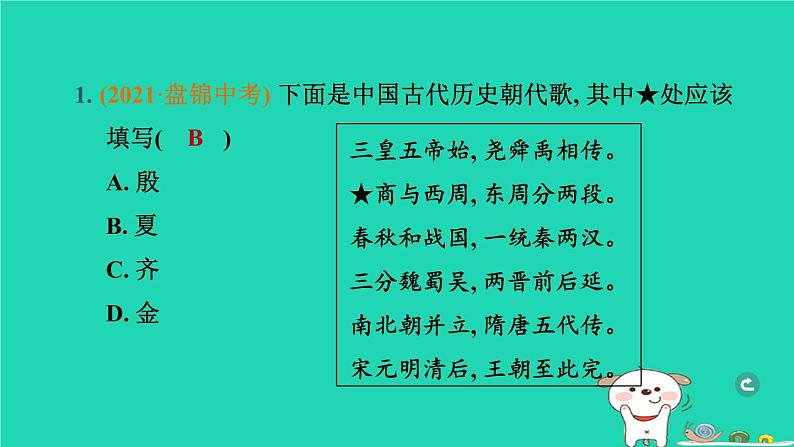 辽宁省2024中考历史第一篇教材梳理板块一中国古代史第2课时夏商周时期早期国家与社会变革课件第2页