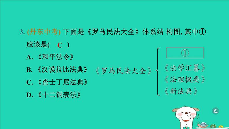 辽宁省2024中考历史第一篇教材梳理板块四世界古代史第21课时封建时代的欧洲和亚洲课件第4页