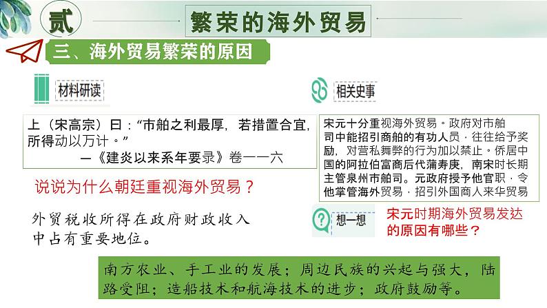 新人教版初中历史七年级下册 第13课  辽宋夏金元时期的对外交流 课件第6页