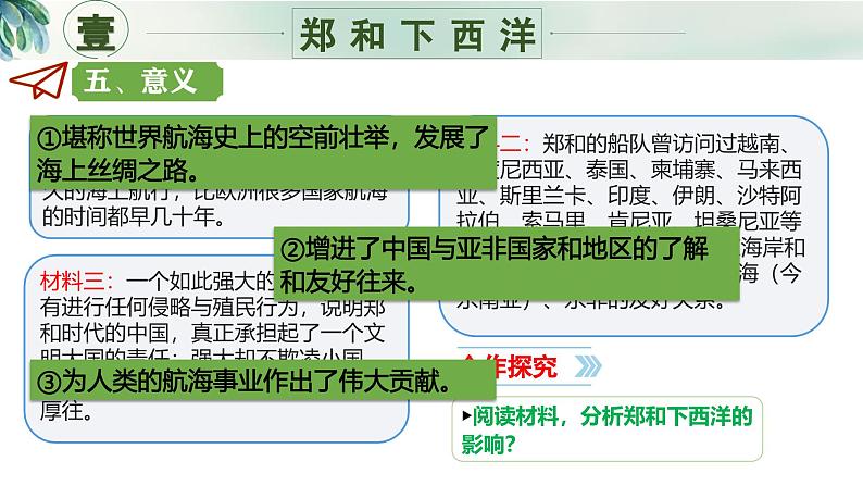 新人教版初中历史七年级下册 第16课  明朝的对外关系 课件第7页