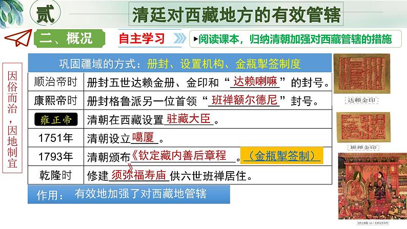 新人教版初中历史七年级下册 第18课  清朝的边疆治理 课件第8页