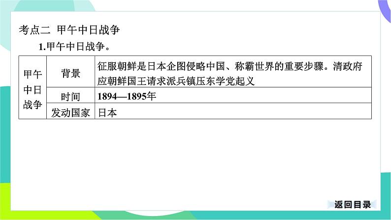 中考历史第一轮复习 第二部分 中国近代史 02-专题九 近代化的早期探索与民族危机的加剧 PPT课件第7页