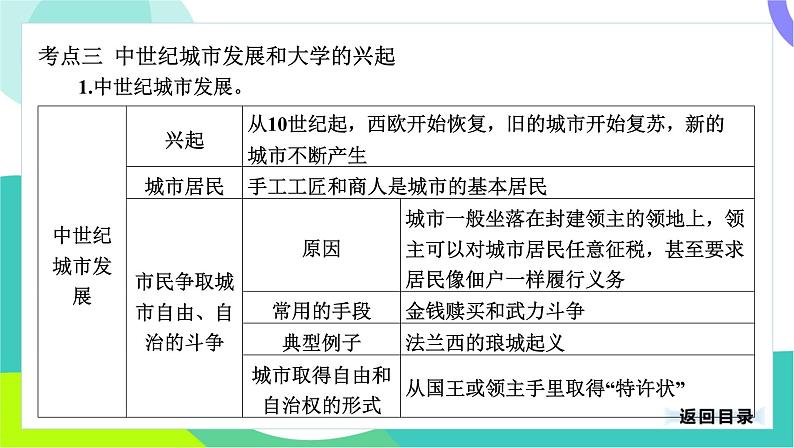 中考历史第一轮复习 第四部分 世界古代史 02-专题二十一 封建时代的欧洲和亚洲国家 PPT课件第8页