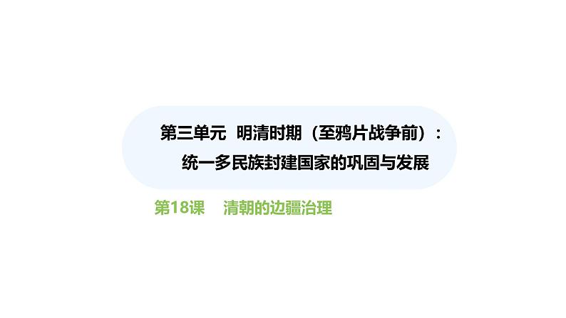 第18课清朝的边疆治理 （课件）-2024-2025学年统编版（2024）七年级历史下册第1页