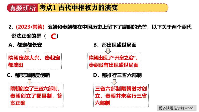 专题01 家国同构下的中国古代政治（课件）-2025年中考历史二轮复习讲练（安徽专用）第8页