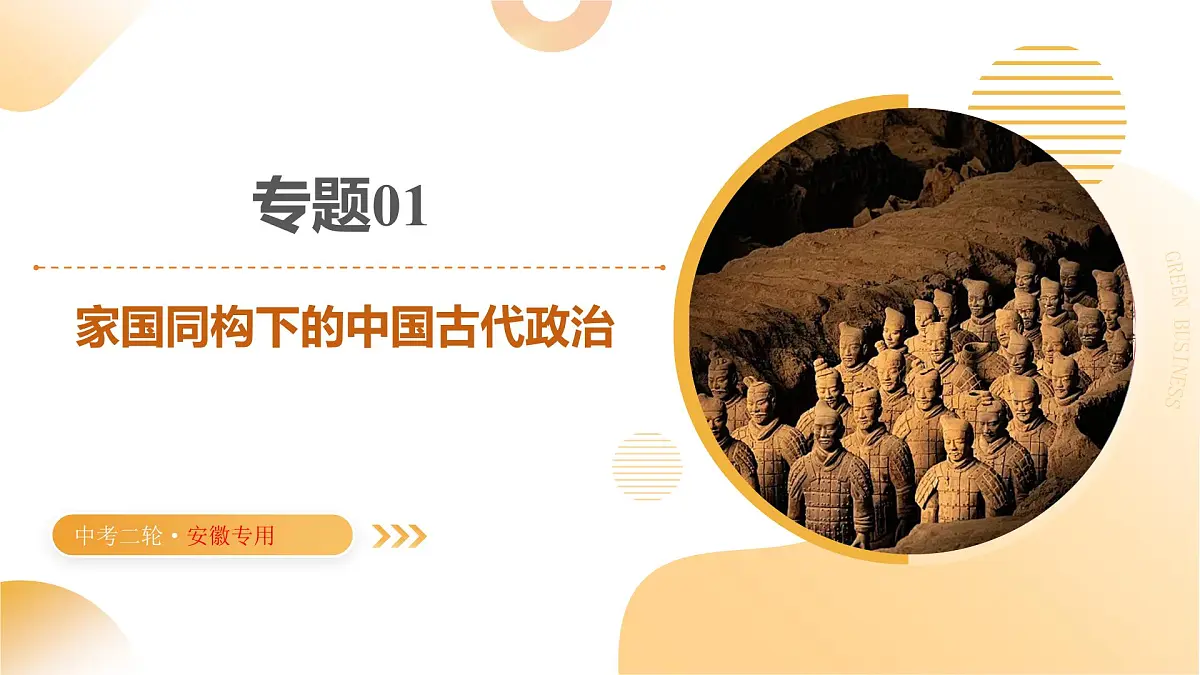 专题01 家国同构下的中国古代政治（课件）-2025年中考历史二轮复习讲练（浙江专用）第1页
