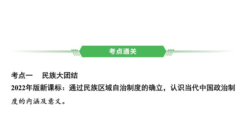 中国现代史 第四单元　民族团结与祖国统一2025年中考历史一轮复习教材梳理 课件第6页