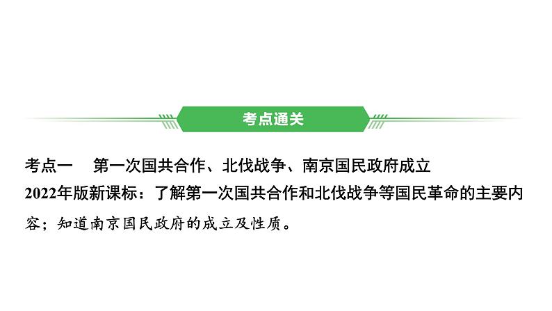 中国近代史 第五单元　从国共合作到国共对立2025年中考历史一轮复习教材梳理 课件第7页