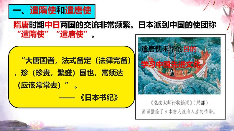 初中  历史  人教版（2024）  七年级下册（2024） 第6课 隋唐时期的中外文化交流 课件第3页