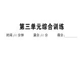 初中歷史新人教版七年級下冊第三單元綜合訓(xùn)練作業(yè)課件2025春