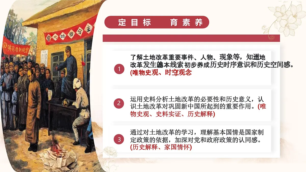 人教版初中历史八年级下册 第3课 土地改革（教学课件）第3页