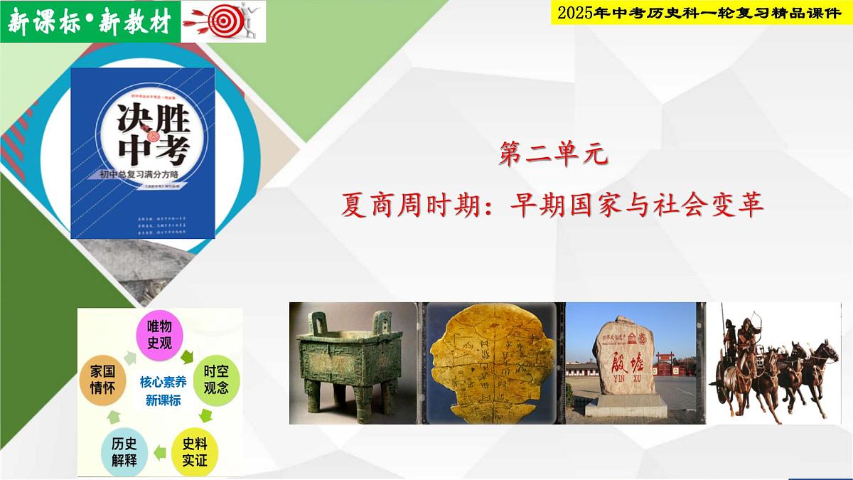 2025年中考历史科一轮复习精品课件第二单元 夏商周时期：早期国家与社会变革第1页