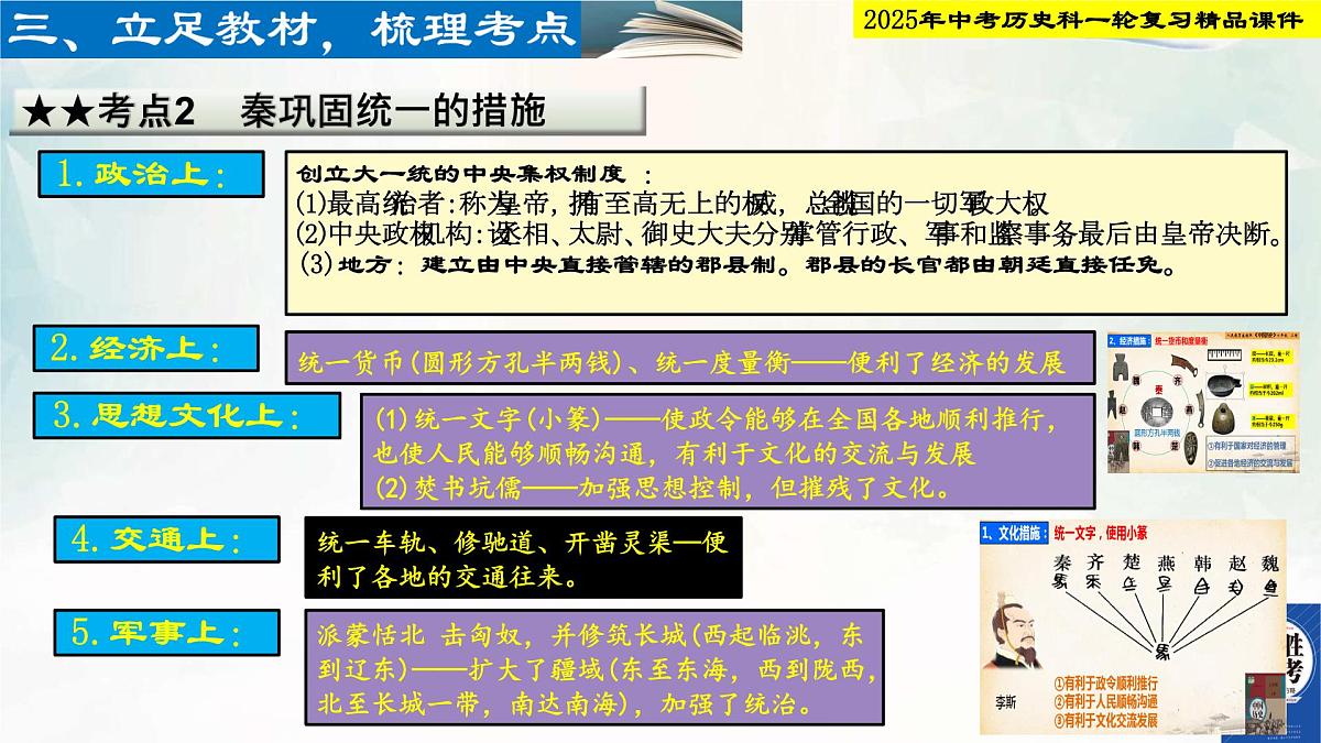 2025年中考历史科一轮复习精品课件 第三单元  秦汉时期：统一多民族国家的建立和巩固第6页