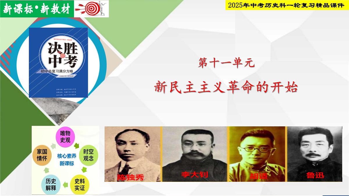 2025年中考历史科一轮复习精品课件第十一单元   新民主主义革命的开始第1页